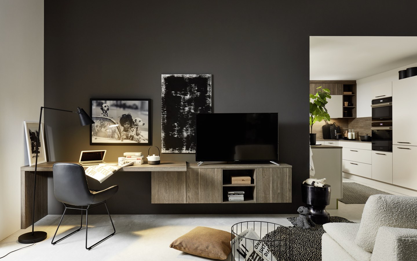 Living Manhattan Eiche Graphitsilber Header