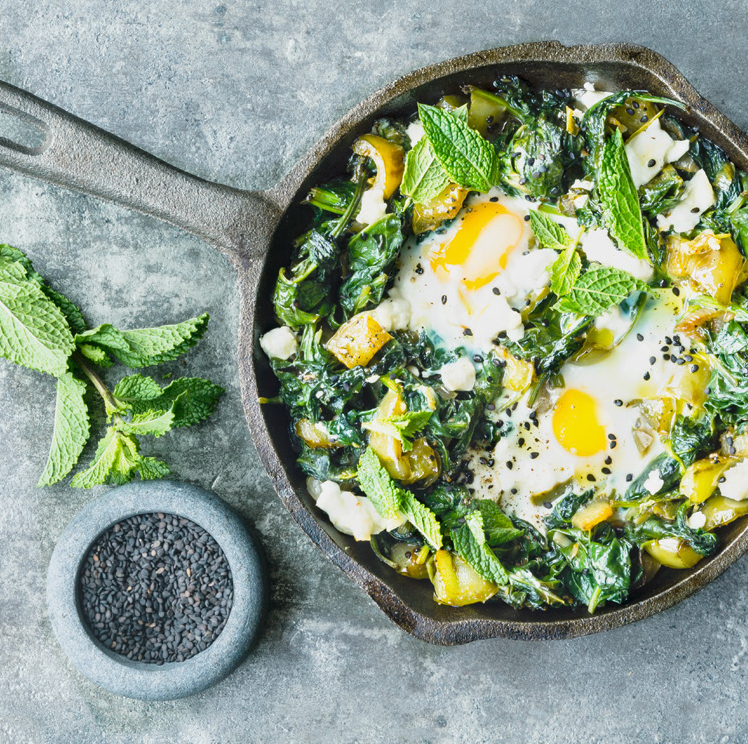 Nolte Blog Recipe Green spinach shakshuka