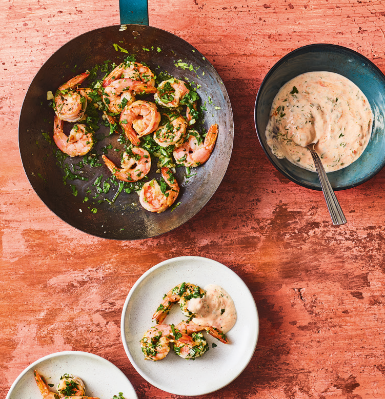 Nolte Blog Recipe Coriander prawns with harissa dip 