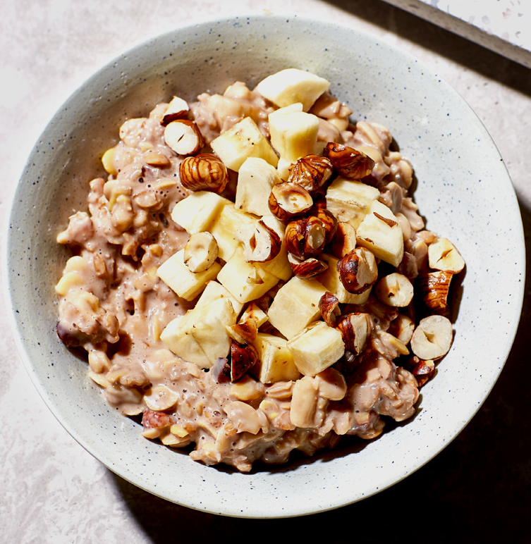 Nolte Blog Rezept Mehrkornflocken-Porridge mit Kakao und Banane